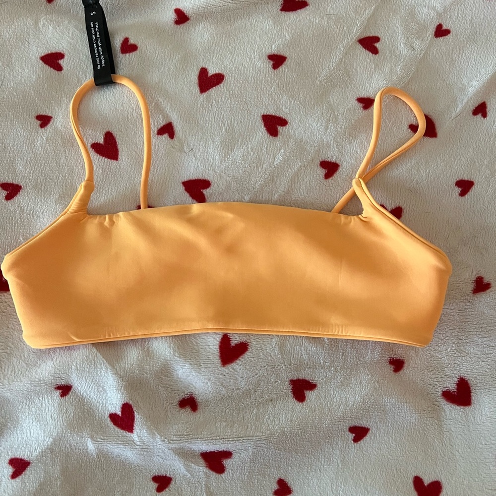 Brand New Ark Swimwear Yellow Bikini Top Small